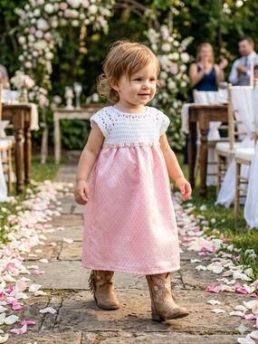 The Country Side princess Dress size 18-24 months flower girl dress croc…